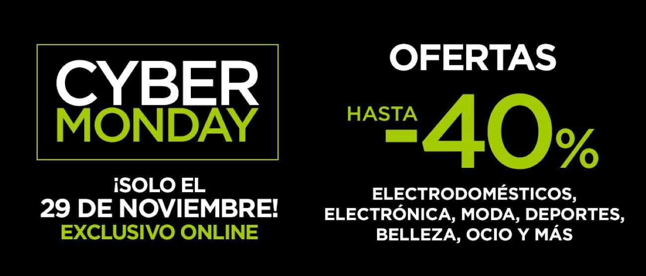 El Corte Inglés lanza Cyber Monday con hasta un 40% de descuento en más de 400.000 ofertas en web y app