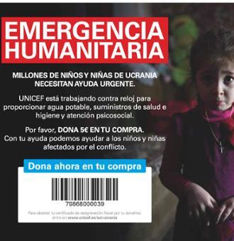 El Corte Inglés entrega 146.000€ a Unicef para ayudar a los afectados por el conflicto de Europa del Este