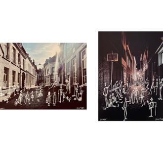 El Corte Inglés acoge las obras de José Alfaro y Rafa Sañudo en la Galería Porto & Hervás