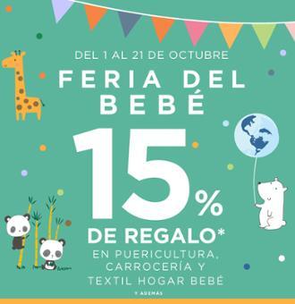 El Corte Inglés bonifica con un 15% las compras de textil hogar bebé, carrocería y puericultura