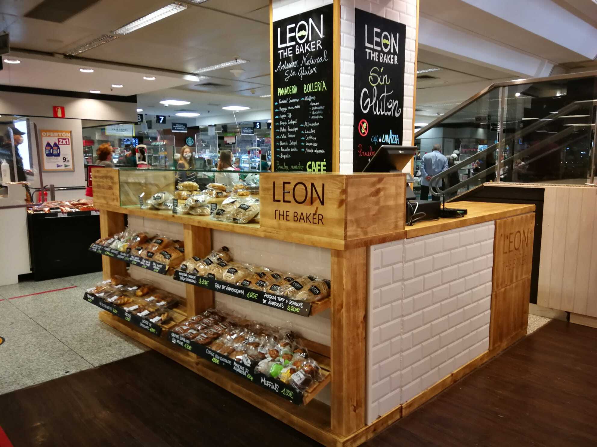 El Corte Inglés alcanza los 40 puntos de venta de Leon The Baker, la panadería artesana y sin gluten
