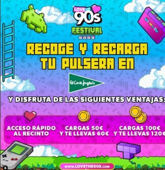 El Corte Inglés patrocina los Festivales Love the 90’s y Love the Tuenti’s y activa un acceso rápido