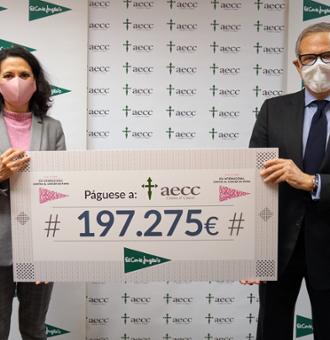 El Corte Inglés entrega 197.275 euros a la AECC para su nuevo proyecto de investigación en cáncer de mama