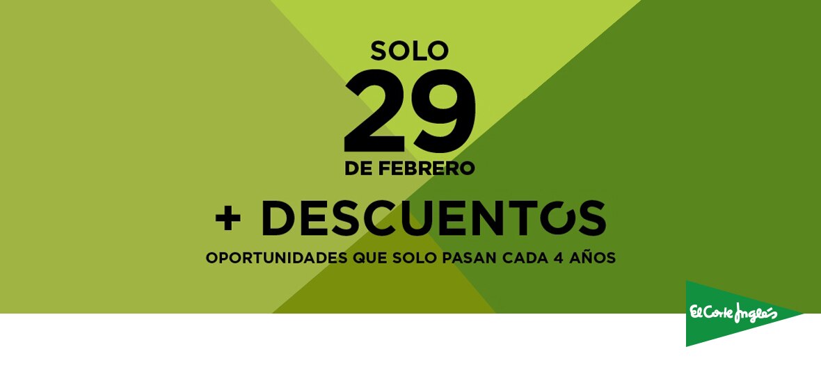 El Corte Inglés celebra el año bisiesto con una venta especial que solo ocurre cada cuatro años