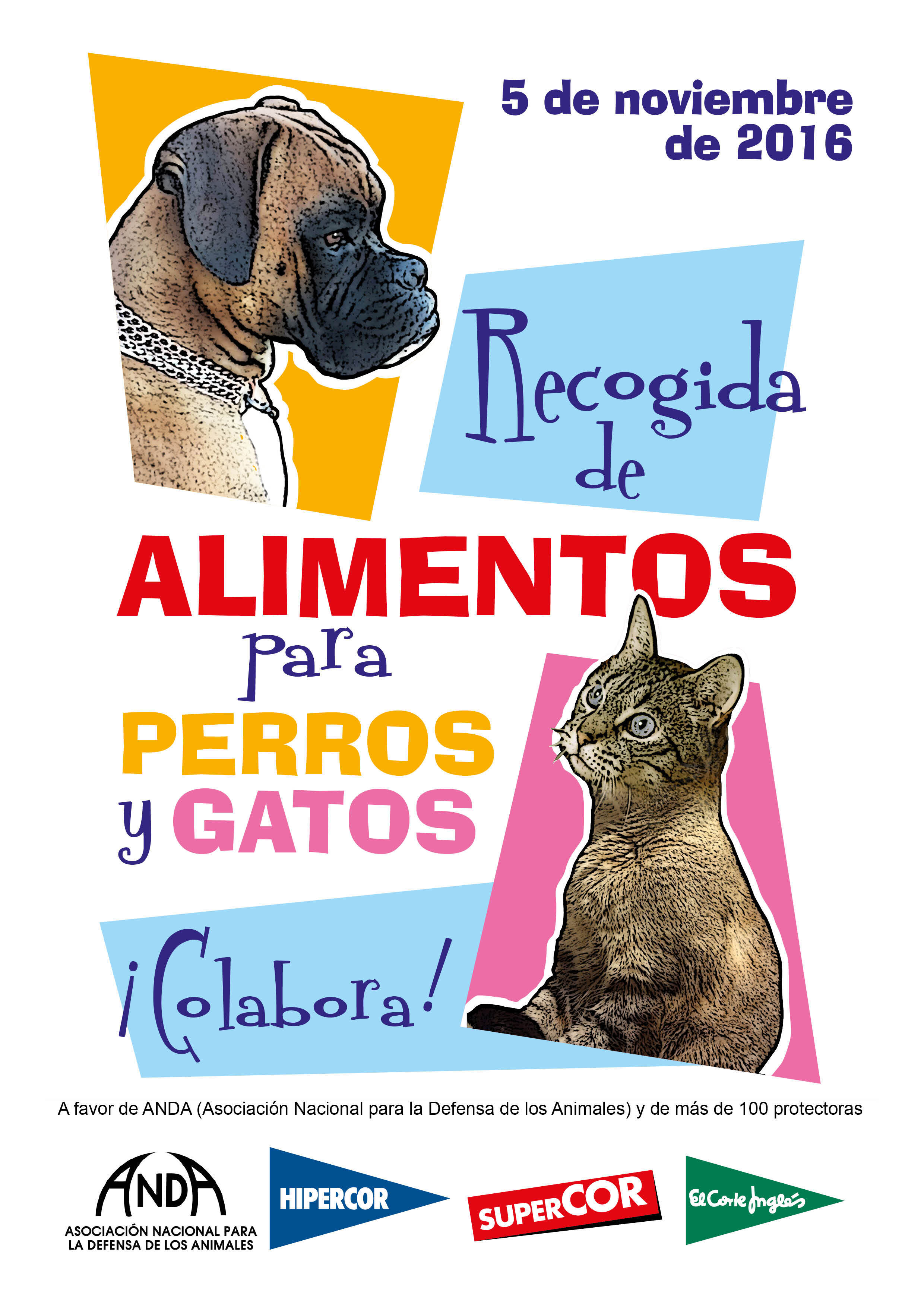 El Corte Inglés organiza una recogida de pienso para mascotas para ayudar a las protectoras de animales