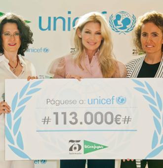 El Corte Inglés dona 113.000€ a UNICEF para mejorar las condiciones de vida de los niños más vulnerables