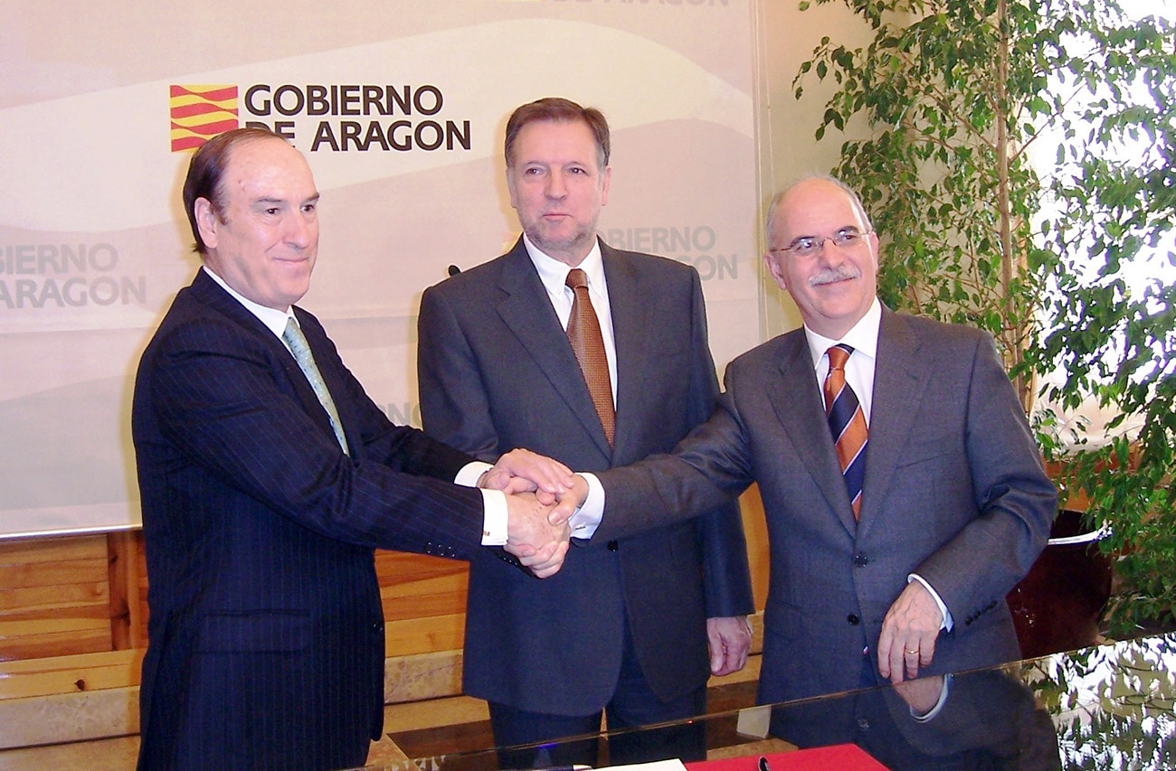 El presidente del Gobierno de Aragón, Marcelino Iglesias, inaugura Espacio Monzón