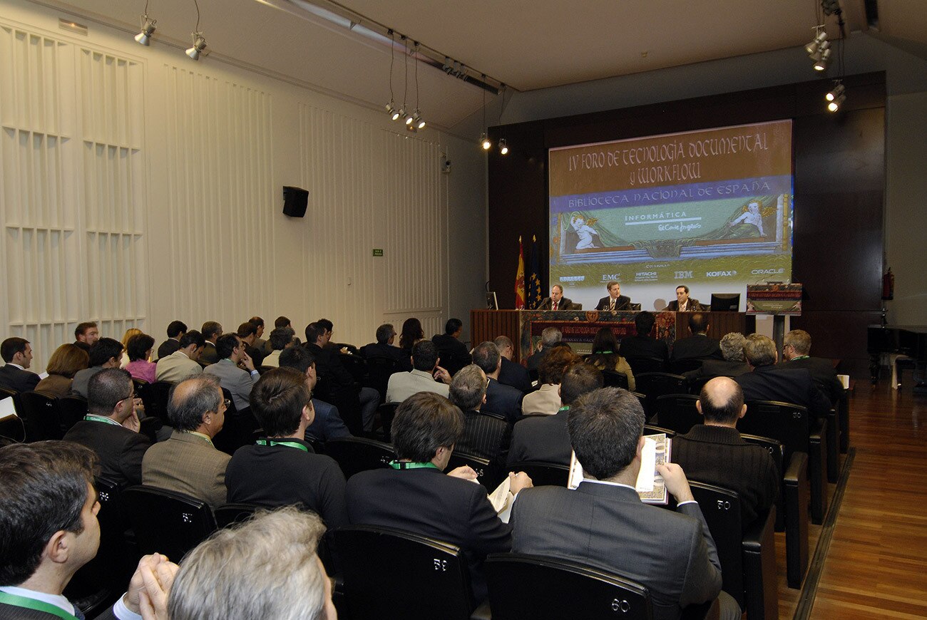 Informática El Corte Inglés celebra el IV Foro de Tecnología Documental y Workflow, en la Biblioteca Nacional de Madrid