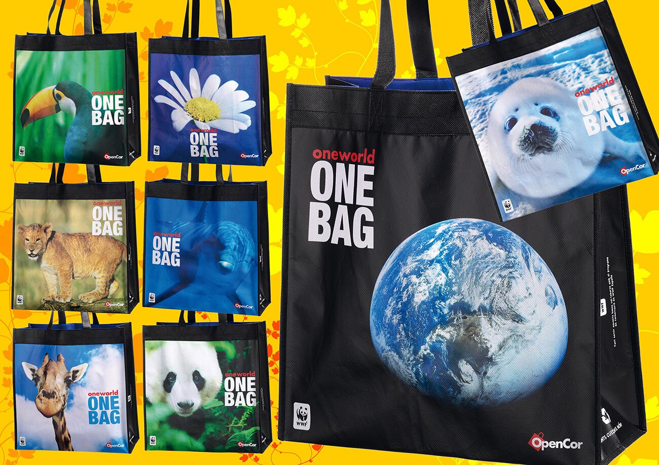 Opencor Opencor y WWF ayudan al medio ambiente con una colección de bolsas ...
