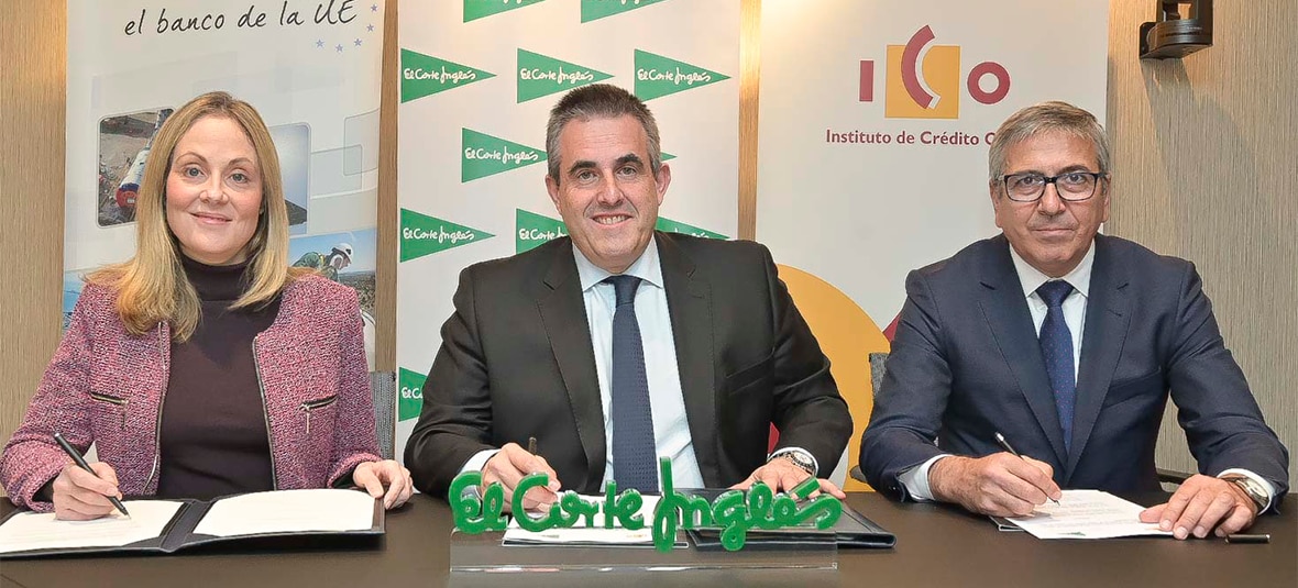 El BEI, el ICO y El Corte Inglés firman un acuerdo para impulsar las inversiones en innovación y digitalización de la empresa española con 210 millones de euros