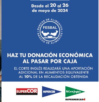 El Corte Inglés participa en la Campaña “Recogida Primavera” de Banco de Alimentos
