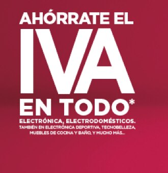 El Corte Inglés ofrece ahorrar el IVA en miles de productos sólo del 24 al 26 de mayo