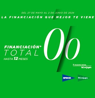 El Corte Inglés lanza “Financiación Total 0,0” desde hoy y hasta el 2 de junio