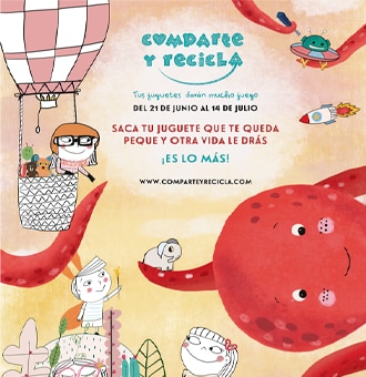 El Corte Inglés y la Fundación Crecer Jugando potencian donar, reutilizar y reciclar juguetes a través de “Comparte y Recicla”