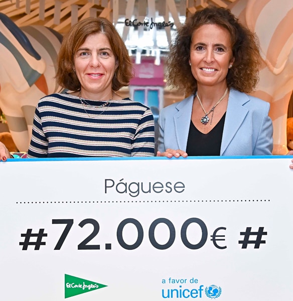 El Corte Inglés apoya a UNICEF España con 72.000 € para ayudar a la infancia más vulnerable