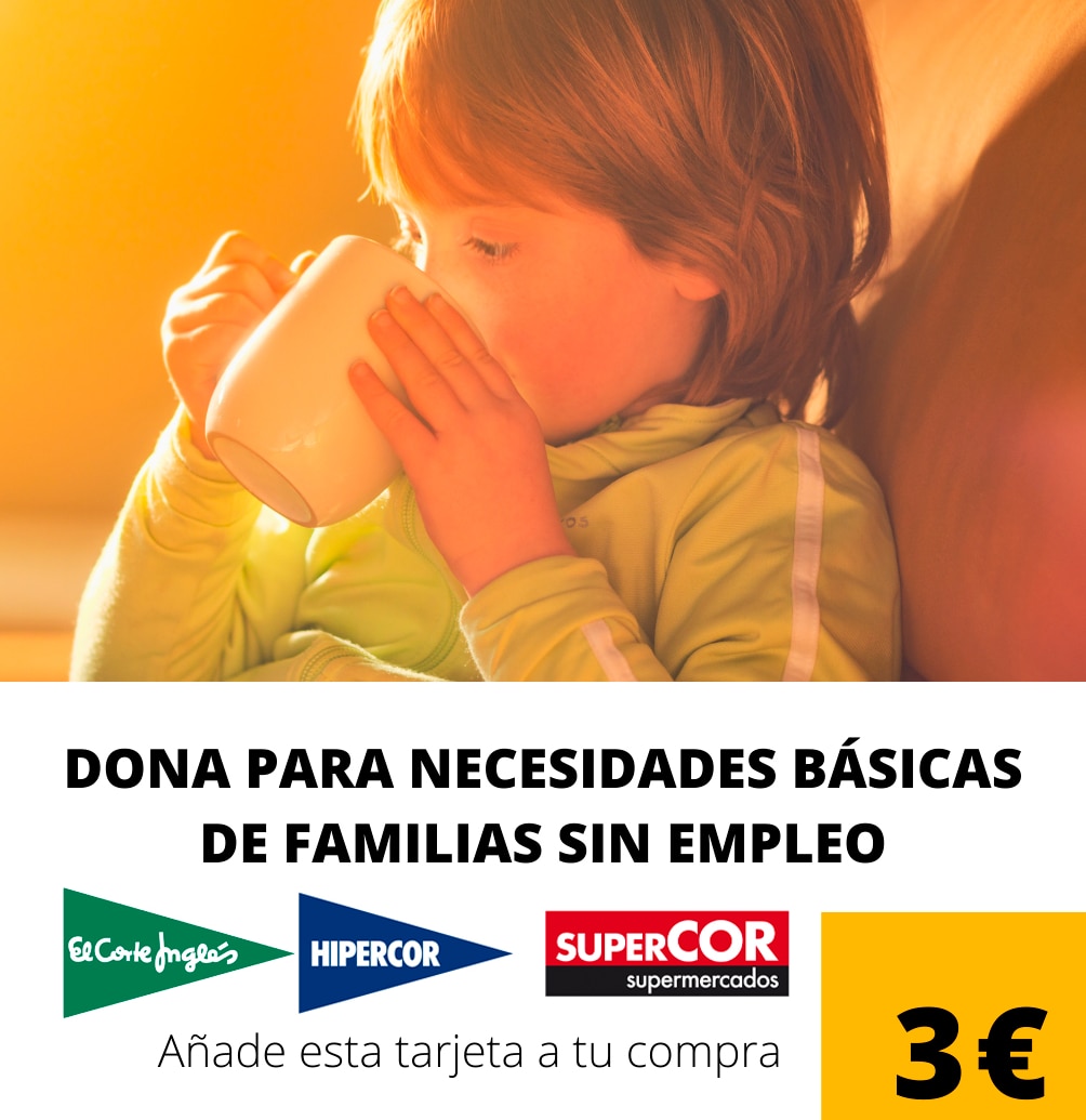 El Corte Inglés colabora con la Fundación Altius con las tarjetas de 1 Kilo de Ayuda  y su Mercado