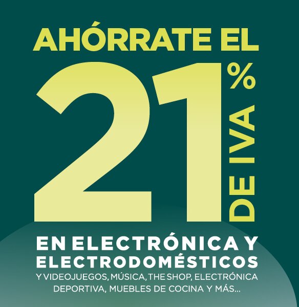 El Corte Inglés propone ahorrar el 21% de IVA en miles de productos durante los próximos días