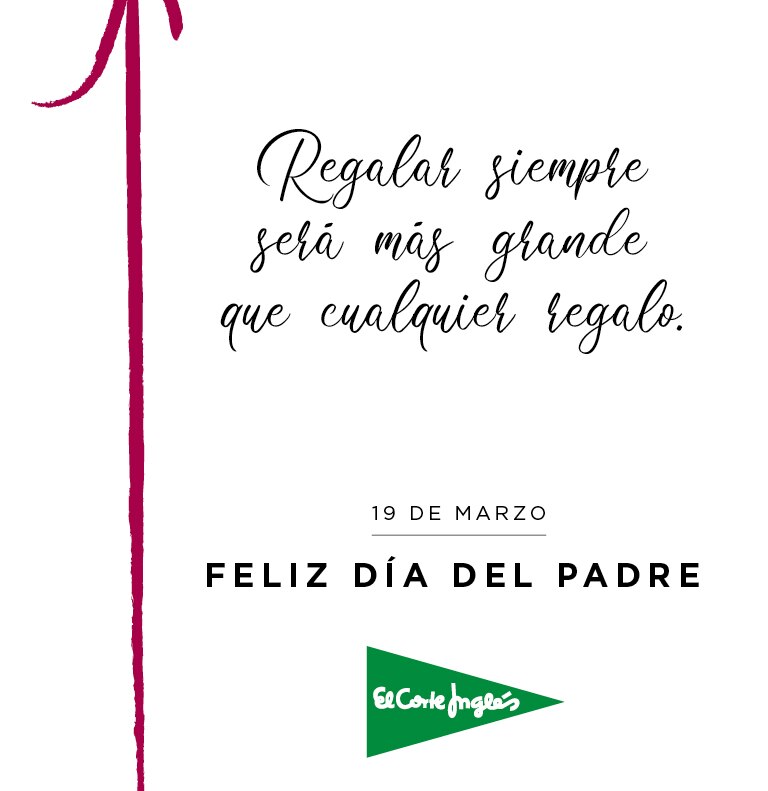El Corte Inglés rinde un tributo al gesto de regalar en su campaña del Día del Padre