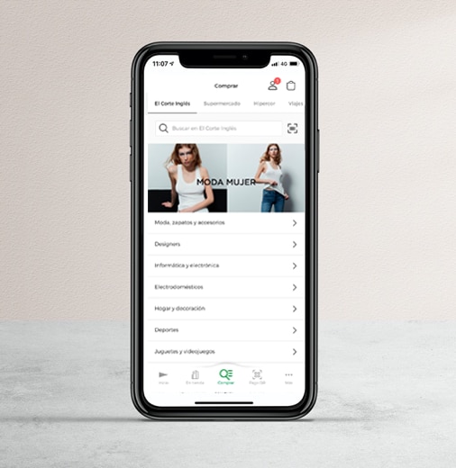 El Corte Inglés lanza nuevos servicios en su app y mejoras en la navegación
