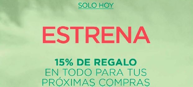 El Corte Inglés regala hoy el 15% de las compras realizadas para utilizarlo después del 20 al 24 de mayo