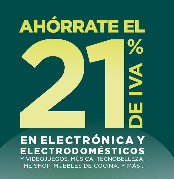 El Corte Inglés ofrece ahorrar el 21% de IVA en miles de productos sólo el 2 y 3 de junio