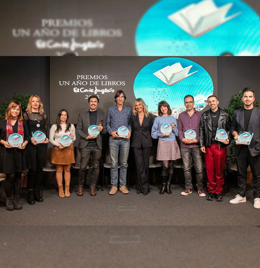 El Corte Inglés y sus libreros premian a Javier Castillo por El cuco de cristal en la VI Edición “Un año de libros”