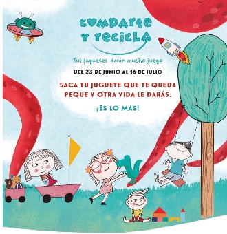 El Corte Inglés recoge más de 115.500 kg de juguetes para la campaña “Comparte y Recicla” 2023