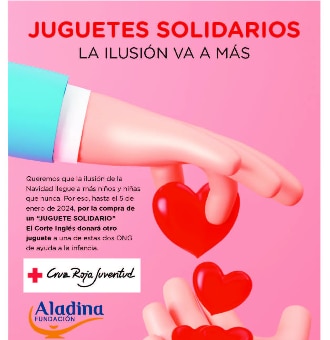 El Corte Inglés promueve su campaña de Juguetes Solidarios para Fundación Aladina y Cruz Roja Juventud