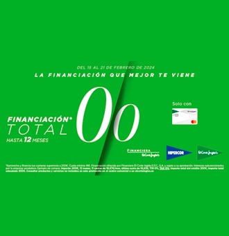 El Corte Inglés lanza “Financiación Total 0,0” sólo hasta el próximo 21 de febrero