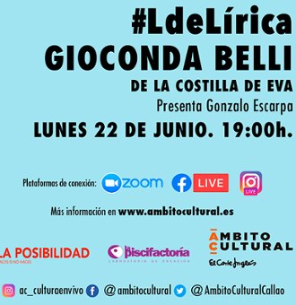 L#Lírica de Ámbito Cultural baja el telón hasta otoño con la poeta Gioconda Belli como gran protagonista