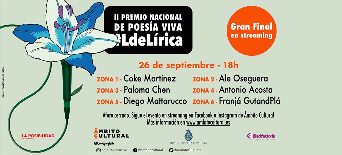 El Corte Inglés elige al ganador del II Premio Nacional de Poesía Viva #LdeLírica entre más de 300 poetas