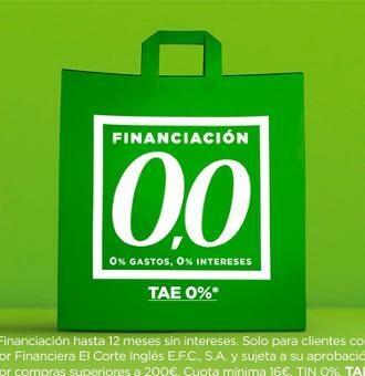 El Corte Inglés lanza “Financiación 0,0” para hacer más fácil y cómoda las compras a los clientes con tarjeta