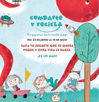 El Corte Inglés y la Fundación Crecer Jugando lanzan “Comparte y Recicla”, para dar una nueva vida a los juguetes