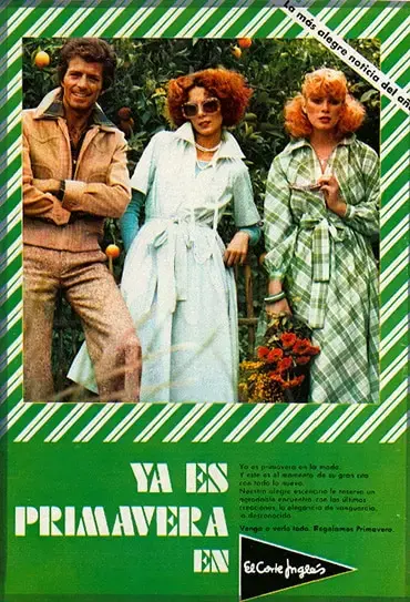 Cartel Ya es primavera en El Corte Inglés de los años 80
