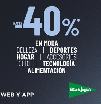 El Corte Inglés celebra hoy su Cyber Monday con descuentos únicos de hasta el 40% sólo en app y web