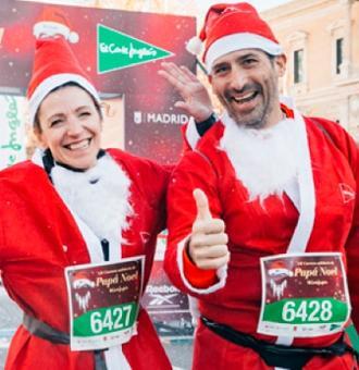 El Corte Inglés llenará las calles de Madrid con 9.000 Papás Noeles en una carrera solidaria