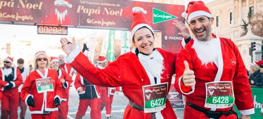 El Corte Inglés llenará las calles de Madrid con 9.000 Papás Noeles en una carrera solidaria
