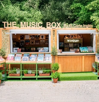 El Corte Inglés instala la pop-up The Music Box en el festival Noches del Botánico