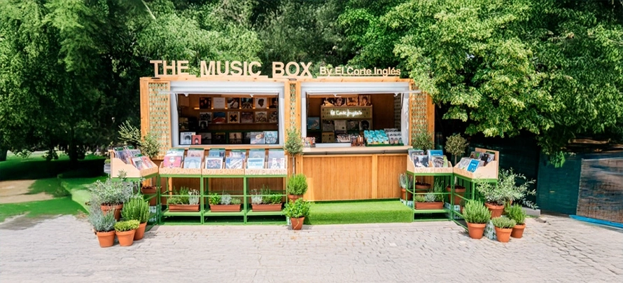 El Corte Inglés instala la pop-up The Music Box en el festival Noches del Botánico