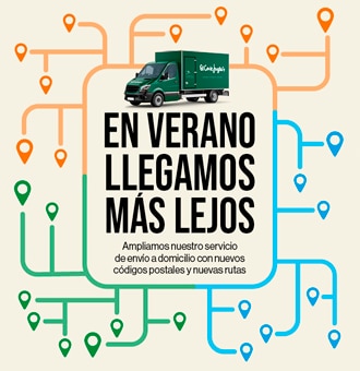 El Corte Inglés amplía a 745 rutas su servicio de entrega a domicilio de súper e híper este verano