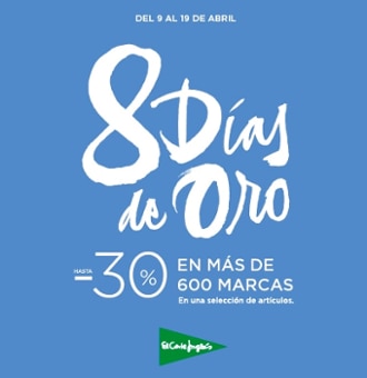 El Corte Inglés lanza los Ocho Días de Oro con descuentos de hasta el 30% en más de 600 marcas