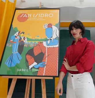 El Corte Inglés felicita San Isidro con una ilustración exclusiva de la artista madrileña Coco Dávez