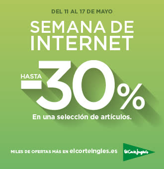 El Corte Inglés celebra el Día Mundial de Internet con descuentos de hasta el 30% en web y app