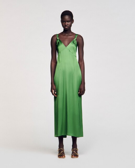 Vestido fluido satinado