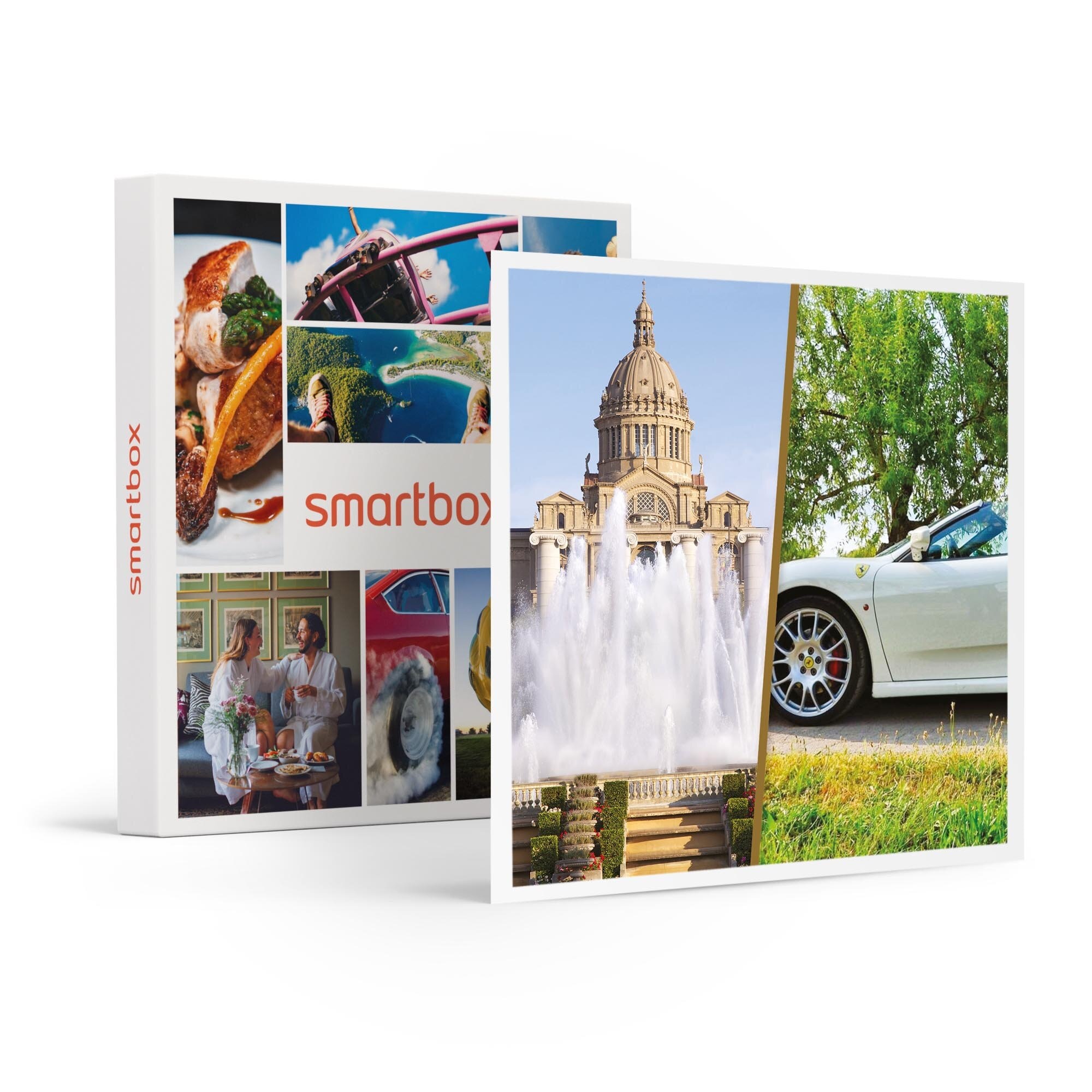 Smartbox 1 noche en Barcelona para 2 personas y conducción de 14 km en Ferrari para 1 persona