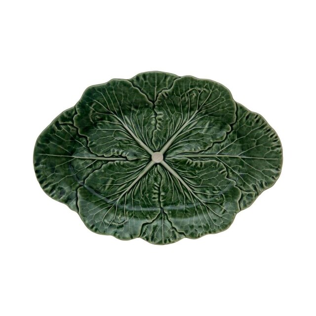 Fuente Oval Natural Couve Bordallo Pinheiro