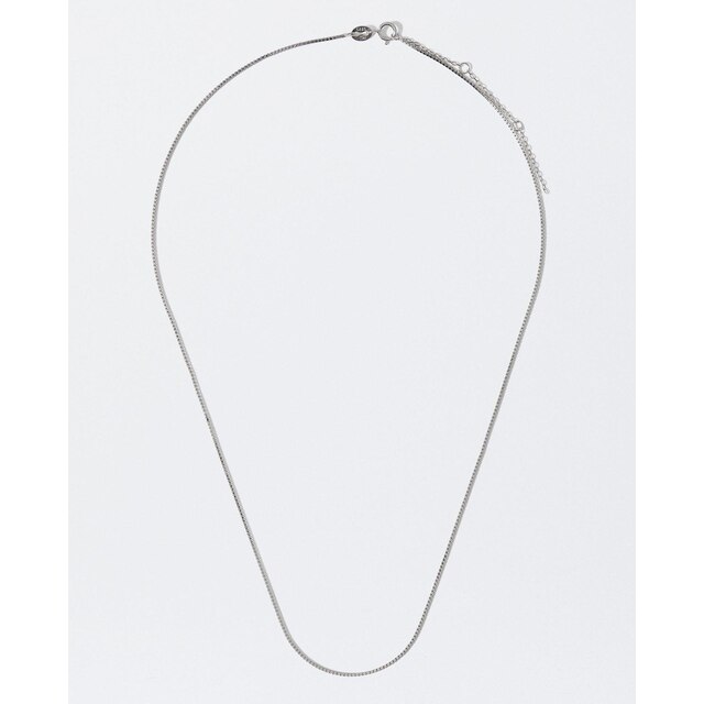 Collar de plata de ley fino en plateado