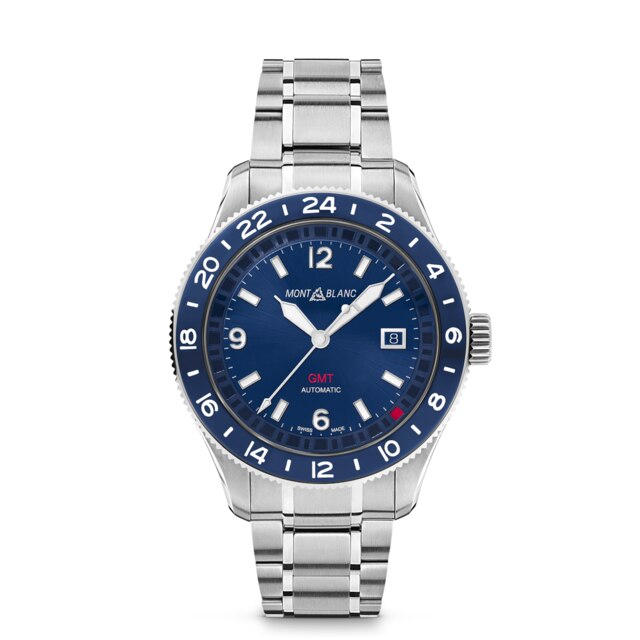 Reloj de hombre GMT y pulsera de acero