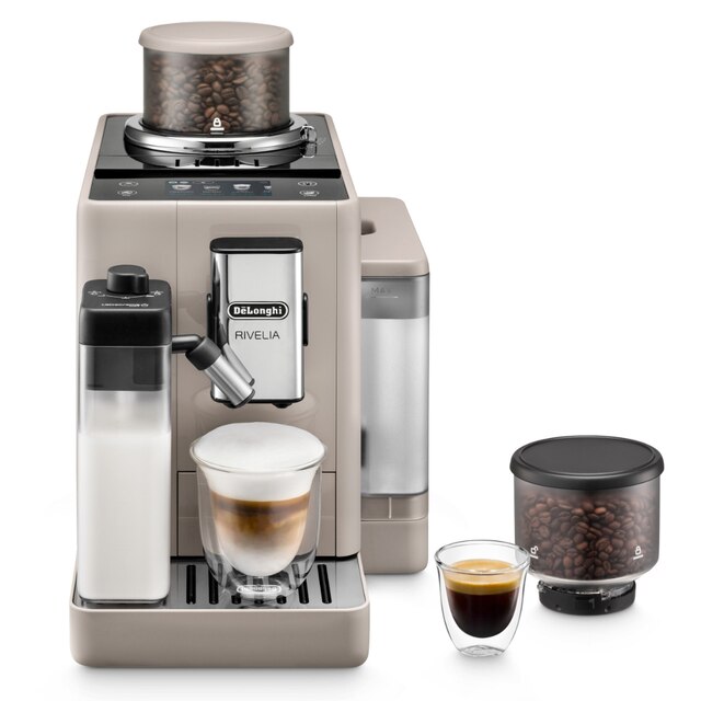 Cafetera Superautomática De`Longhi Rivelia EXAM440.55.BG con 2 depósitos de café intercambiables
