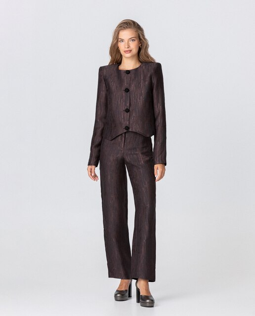 Pantalon de véstir de mujer estampado